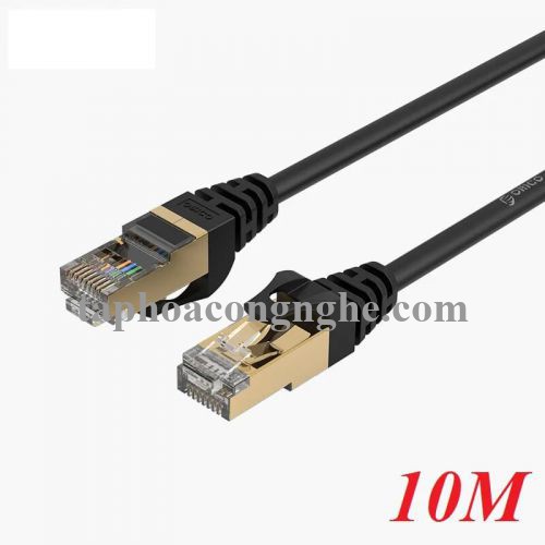 Orico 95642 PUG-C7-100-BK cat7 nhanh 10 gigabit 10m màu đen Cáp mạng 30095642